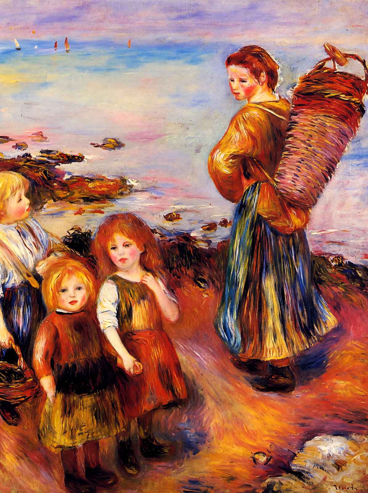 Mussel Fisherman Art Print 1879 Painting by Pierre-Auguste Renoir (6 Sizes)