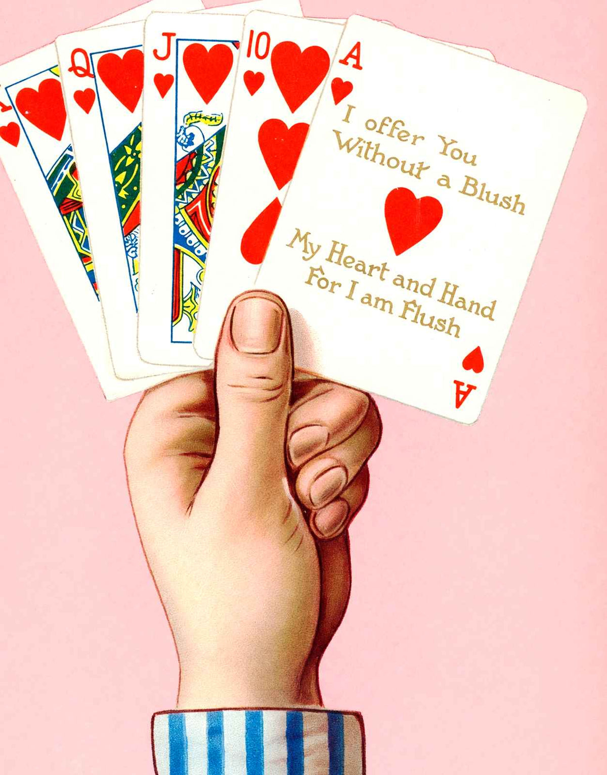 My Heart and Hand in 1909 Vintage Print (7 Sizes) - Shipped Flat