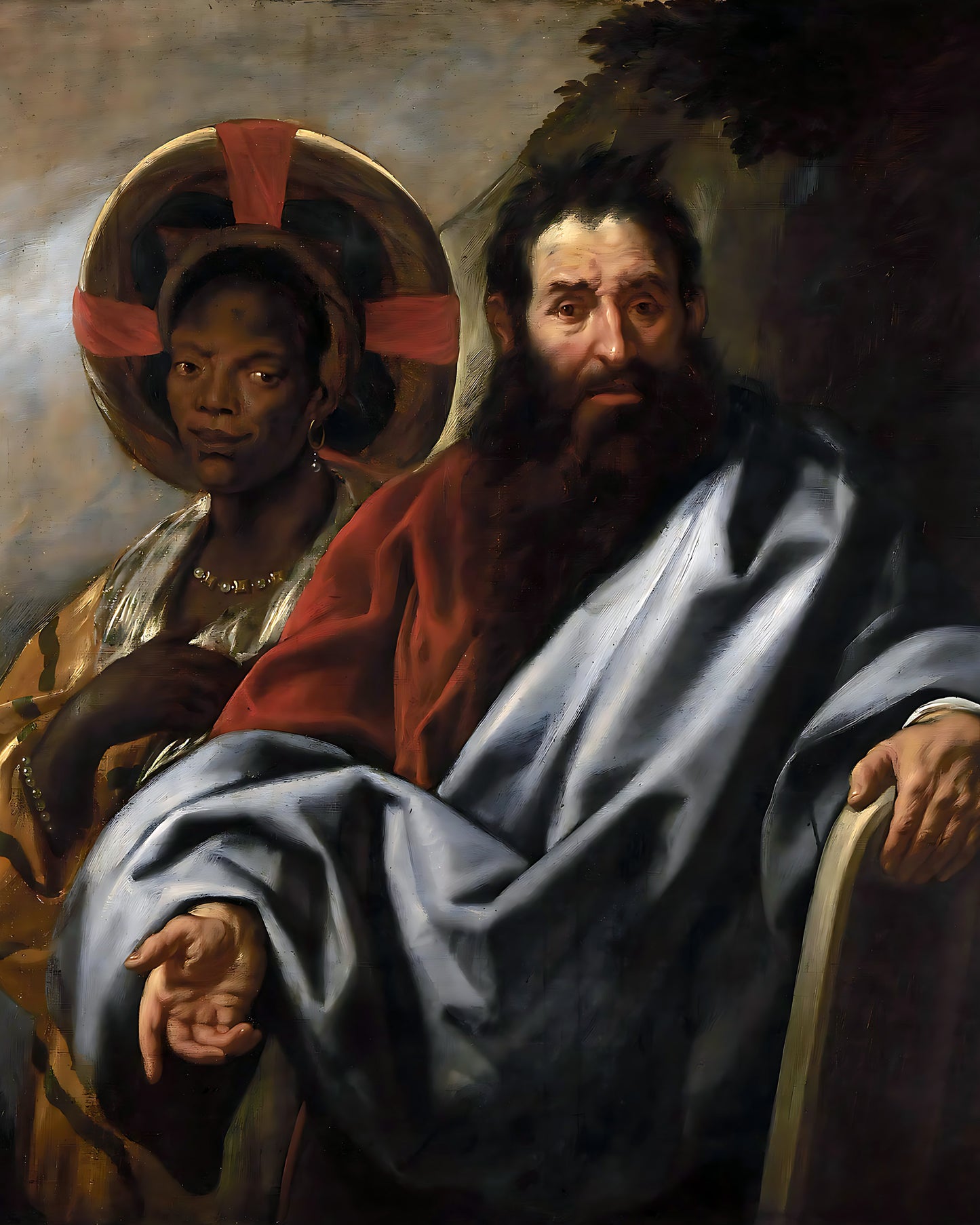 Moses & Zipporah Painting by Jacob Jordaens 8x10" Bible Art Print