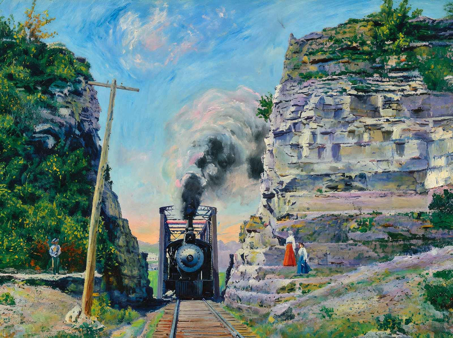 The Narrows Eureka Springs AR in 1907 Art Print (7 Sizes) - Archival Paper