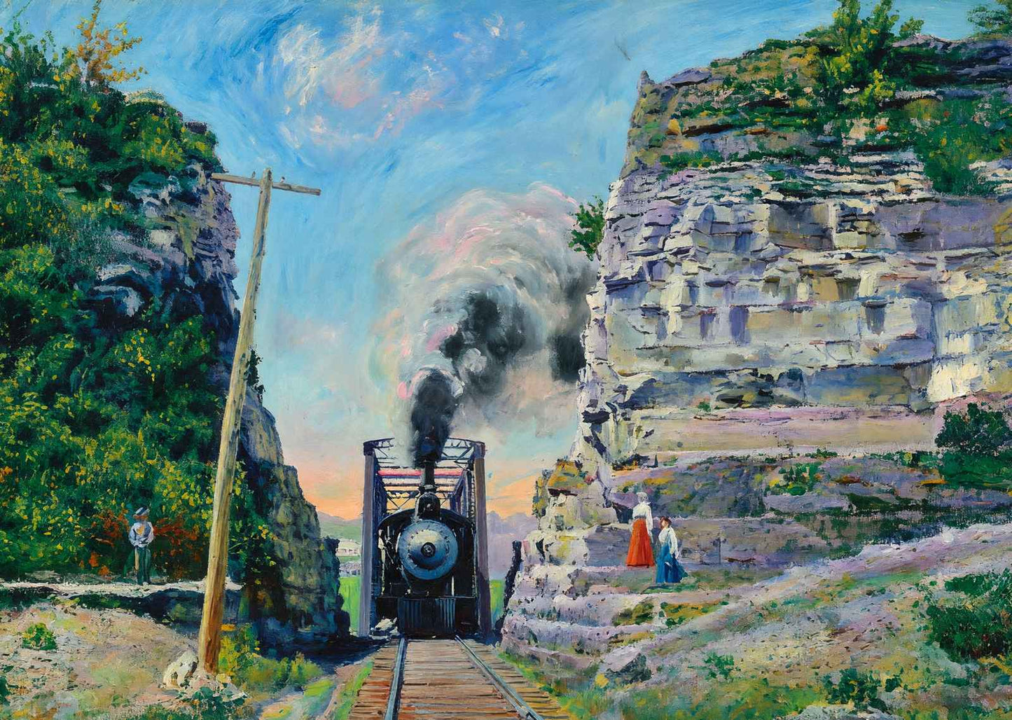 The Narrows Eureka Springs AR in 1907 Art Print (7 Sizes) - Archival Paper