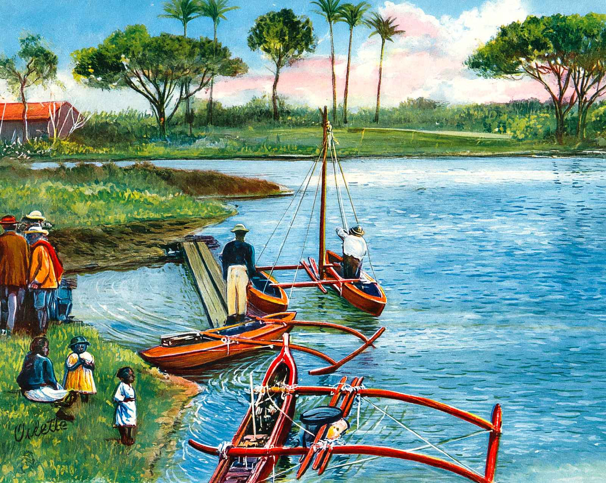 Native Boats and Fishermen