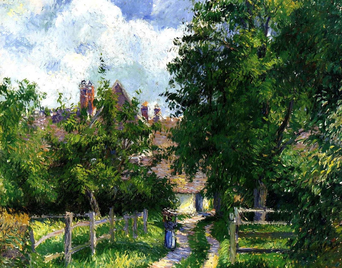 Neaufles Sant Martin, Near Gisors Art Print 1885 by Camille Pissarro (6 Sizes)