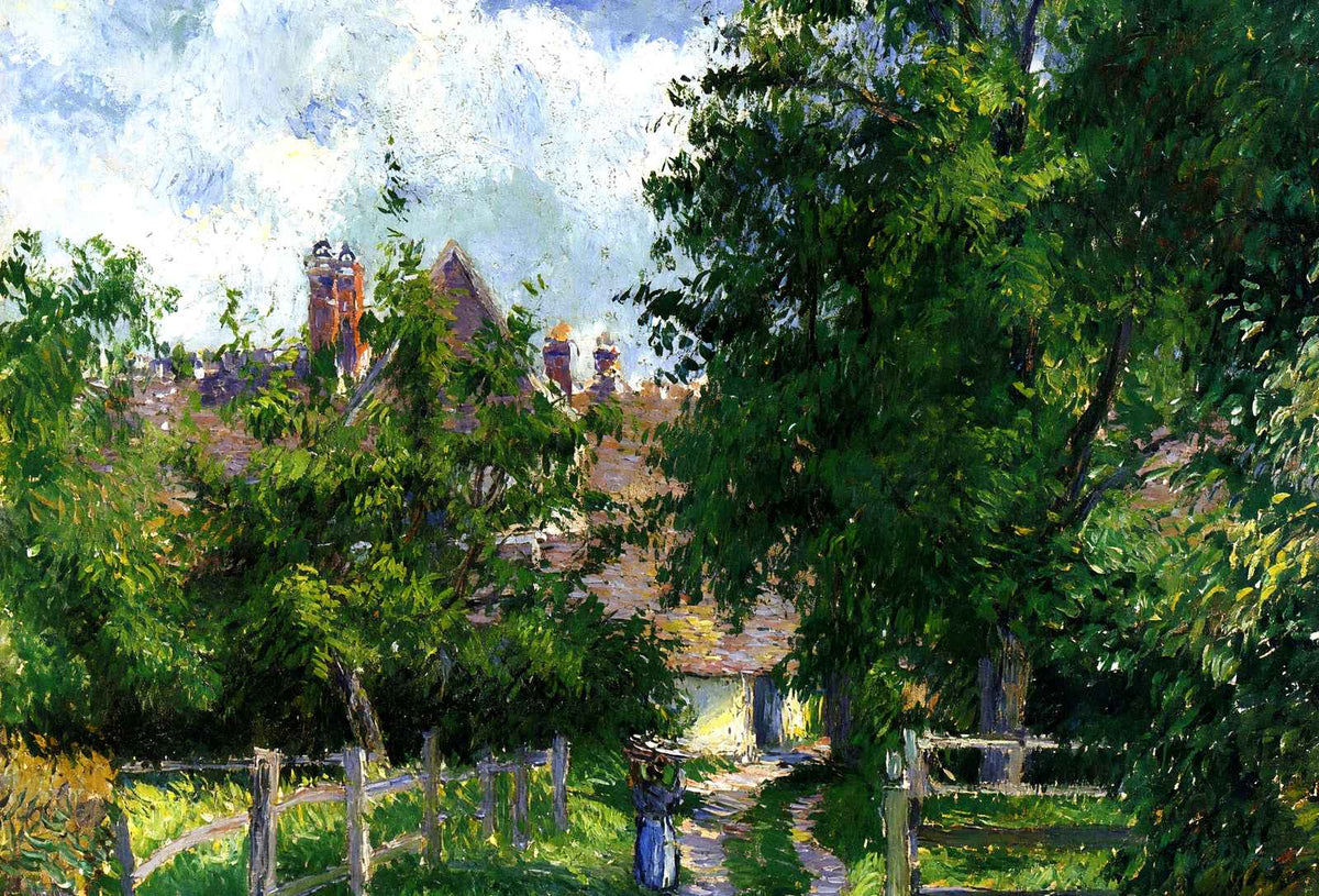 Neaufles Sant Martin, Near Gisors Art Print 1885 by Camille Pissarro (6 Sizes)