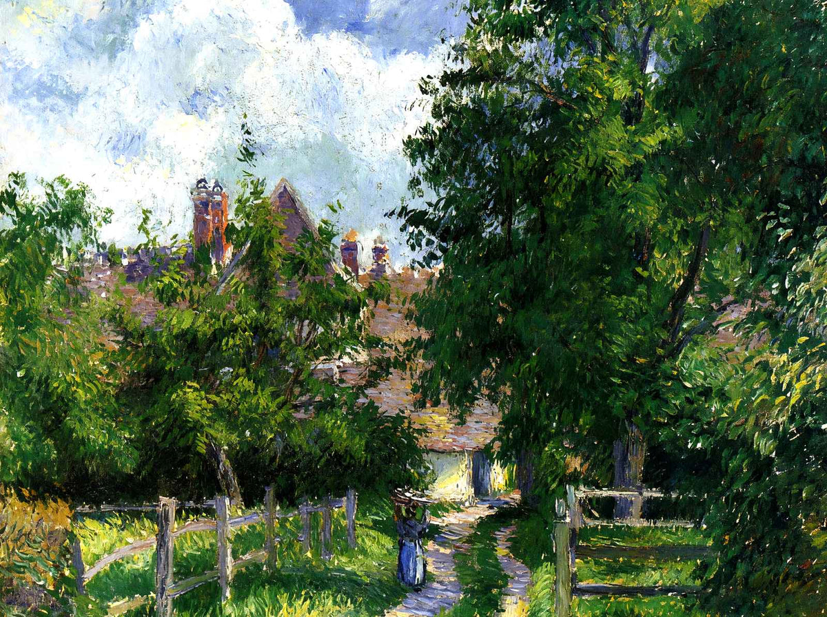 Neaufles Sant Martin, Near Gisors Art Print 1885 by Camille Pissarro (6 Sizes)