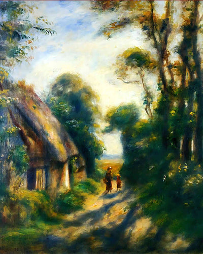 Near Berneval Painting by Pierre-Auguste Renoir 8x10" Art Print (High Quality)