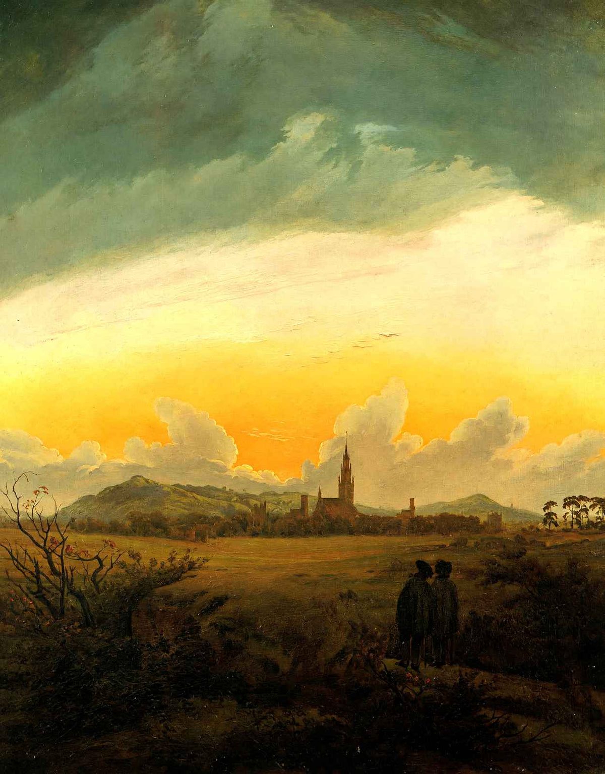 Neubrandenburg Fine Art Print 1817 Painting by Caspar David Friedrich (6 Sizes)