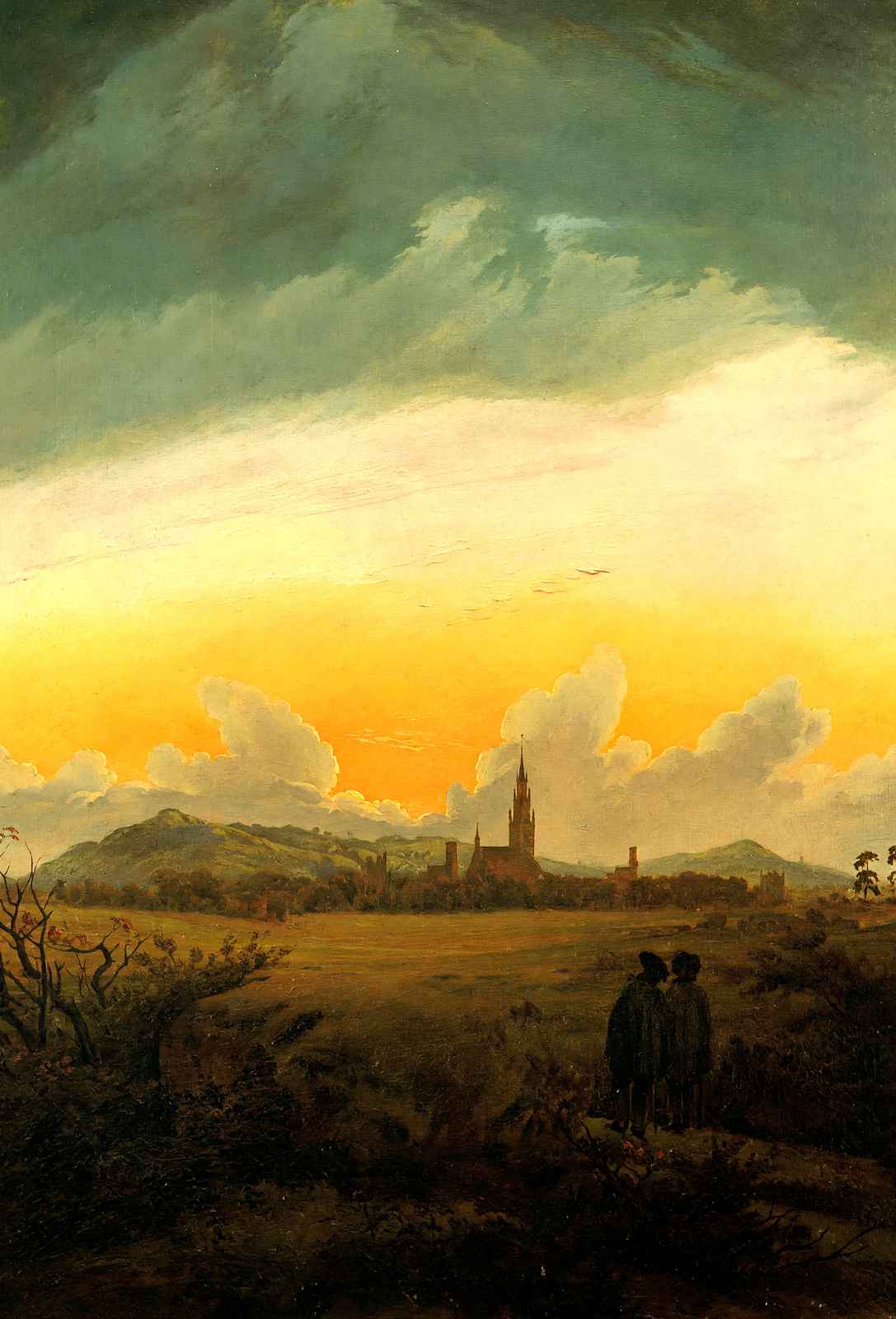 Neubrandenburg Fine Art Print 1817 Painting by Caspar David Friedrich (6 Sizes)