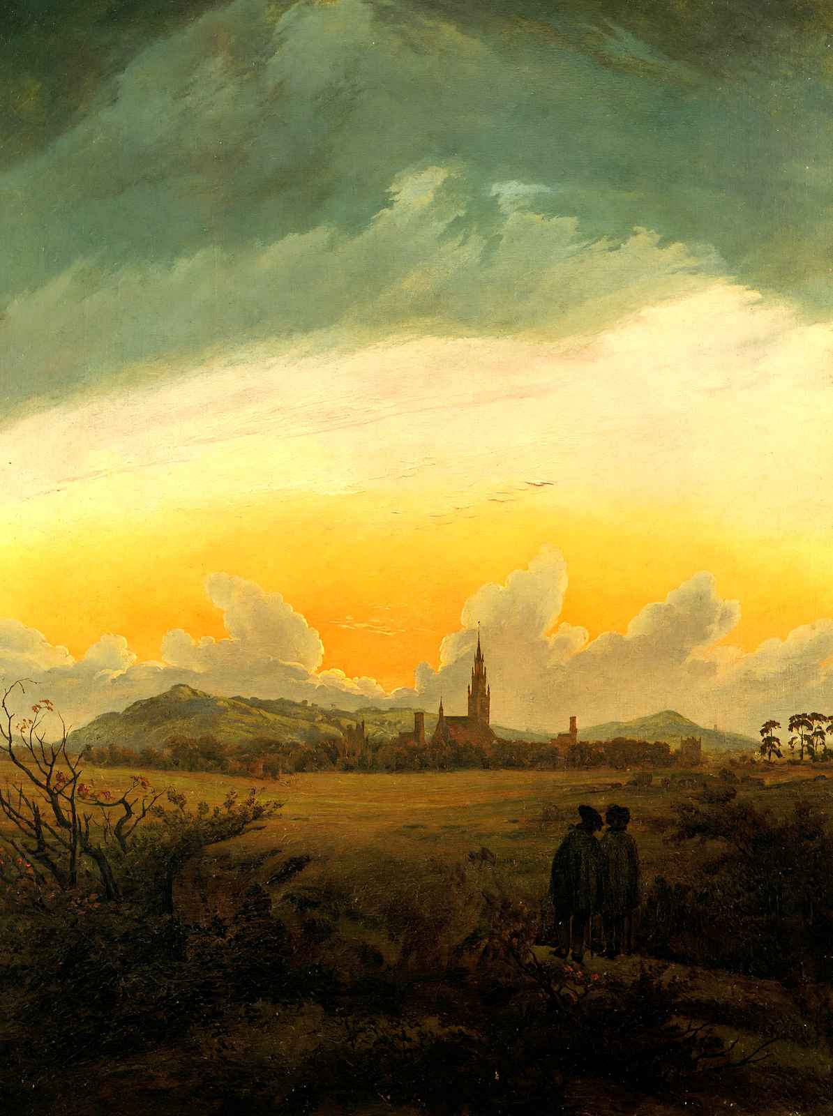 Neubrandenburg Fine Art Print 1817 Painting by Caspar David Friedrich (6 Sizes)
