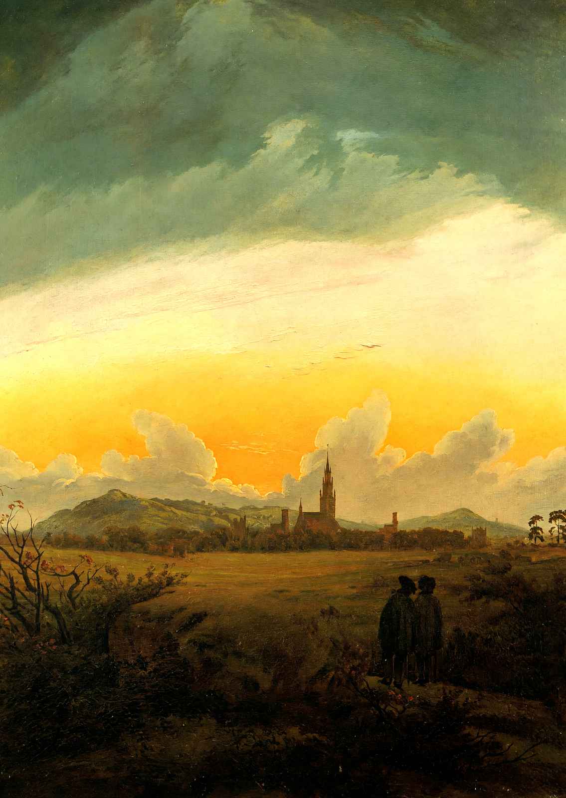 Neubrandenburg Fine Art Print 1817 Painting by Caspar David Friedrich (6 Sizes)