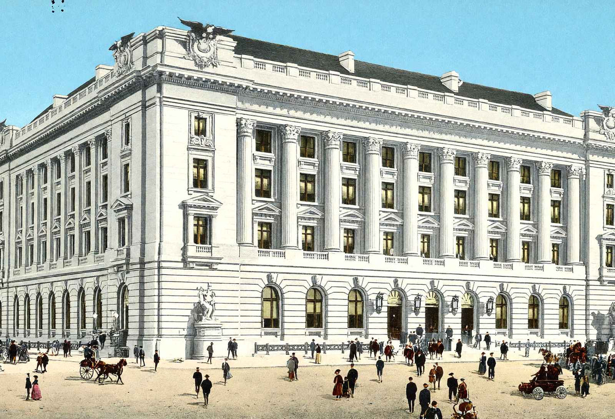 New Post Office Cleveland in 1907 Vintage Print (7 Sizes) - Retouched