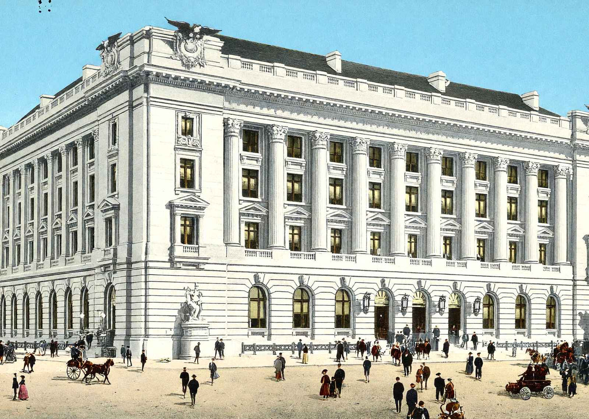 New Post Office Cleveland in 1907 Vintage Print (7 Sizes) - Retouched