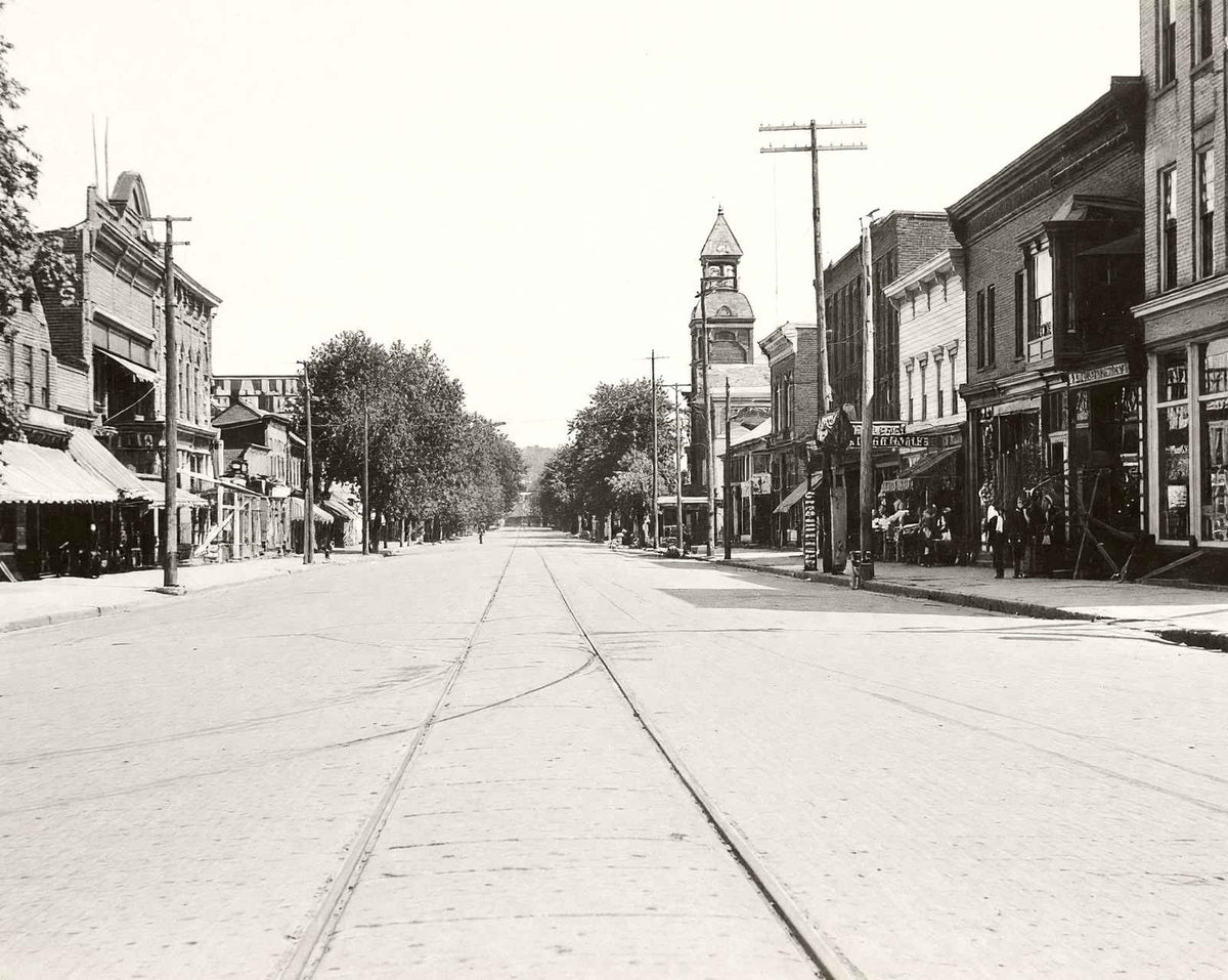 East High Street from Public Square vintage photo