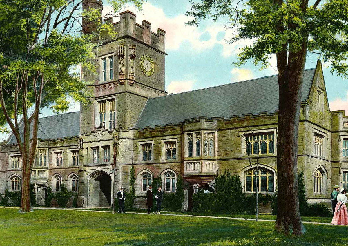 New Library Princeton University in 1910 Vintage Print (7 Sizes) - Retouched