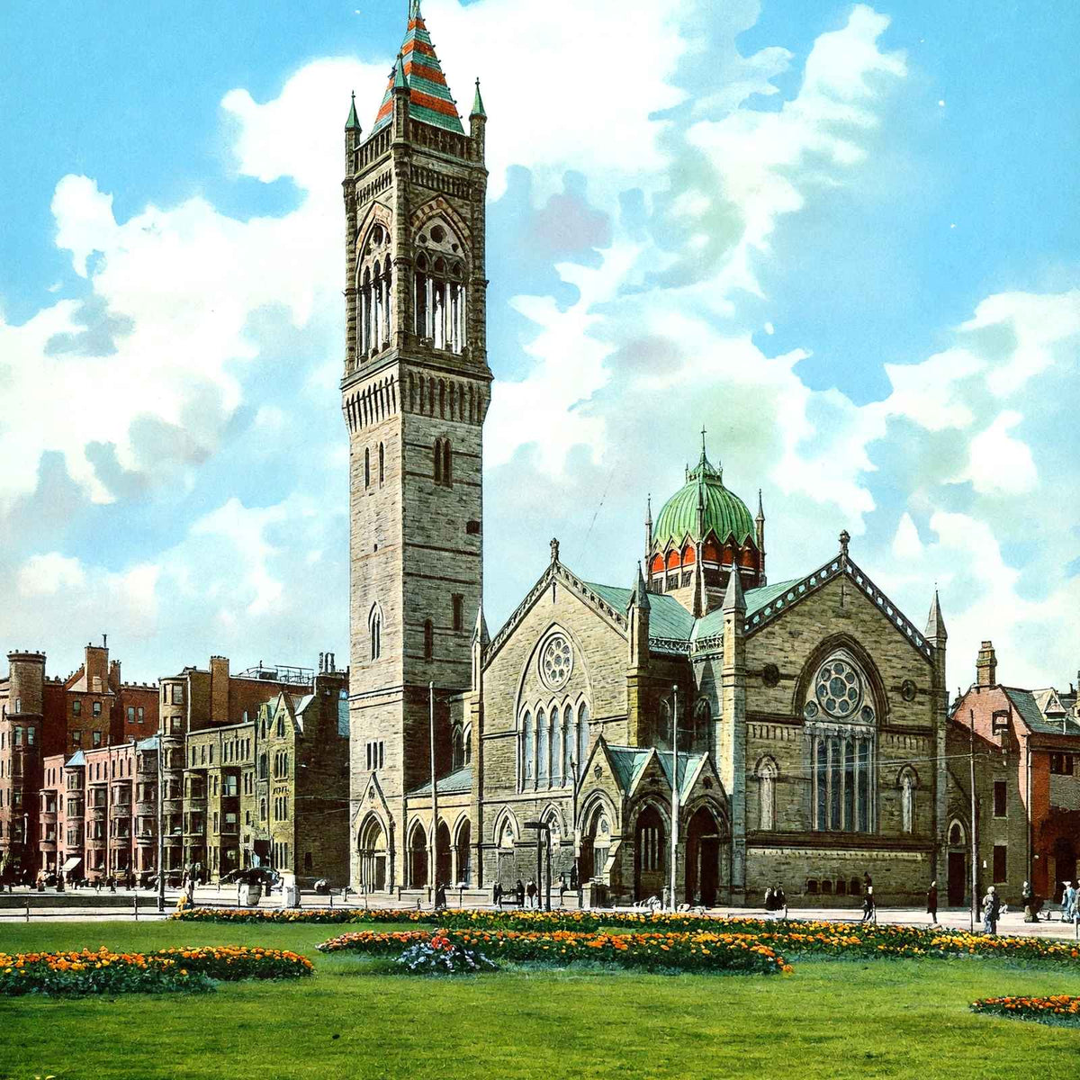 New Old South Church, Boston, Massachusetts in 1903 Vintage Print (7 Sizes)