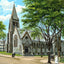 Grace Church, New Bedford, Massachusetts in 1905 Vintage Print (7 Sizes)