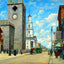 North Congregational Church Purchase St, New Bedford, MA in 1905 Painting Print