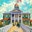 Southern Yacht Club West End New Orleans in 1908 Art Print (7 Sizes)