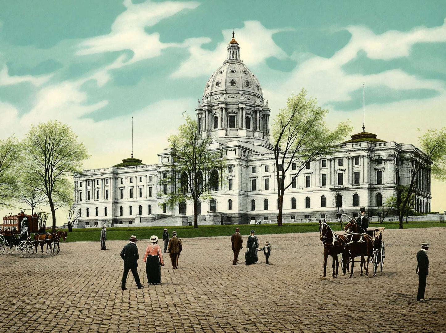 New State Capitol St Paul in 1906 Vintage Print (7 Sizes) - Reproduction