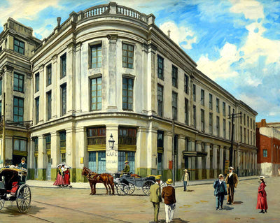 New Orleans French Opera House in 1905 art print