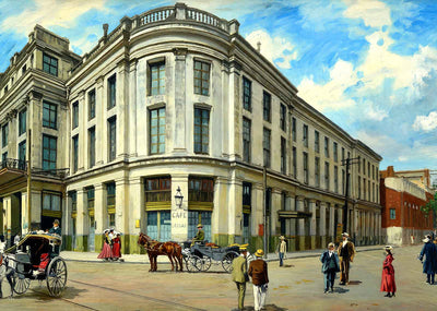 New Orleans French Opera House in 1905 Art Print (7 Sizes) - Restored