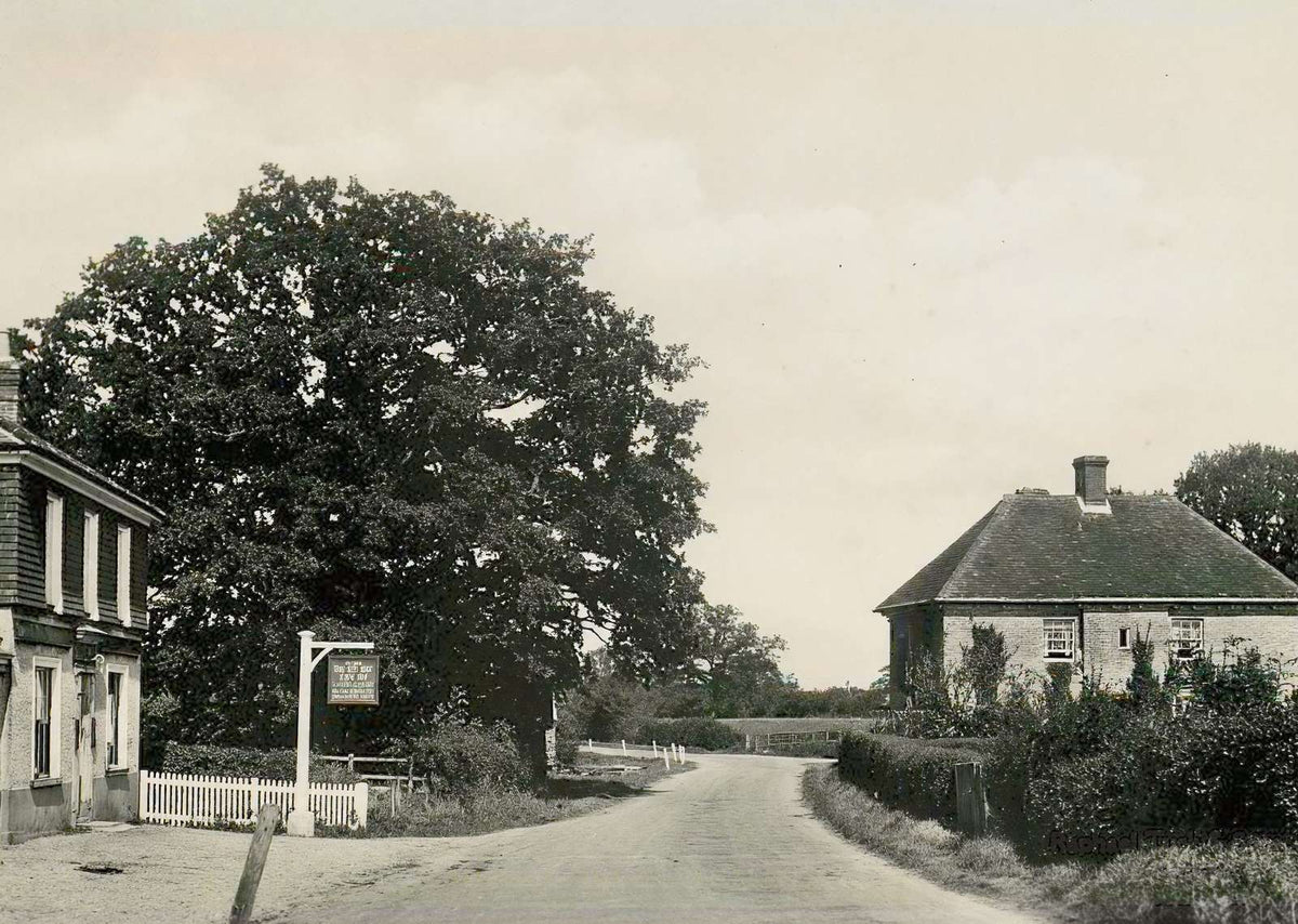 The New Inn Herriard in 1941 Vintage Print (7 Sizes) - Premium Quality