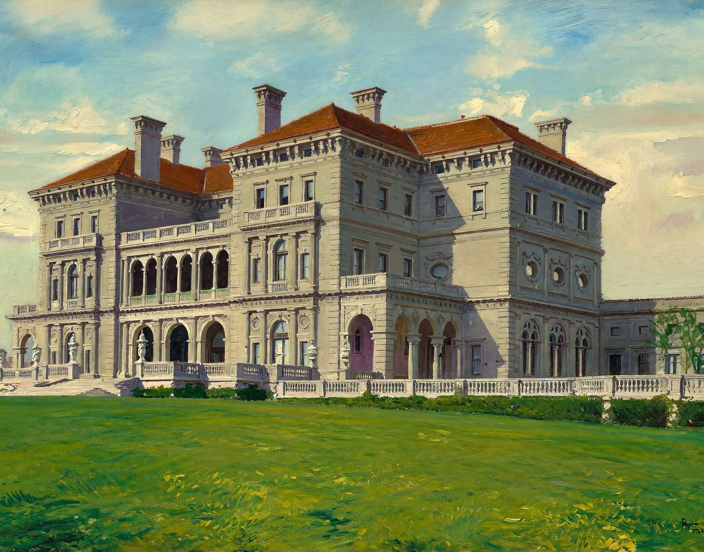 The Breakers Newport RI in 1907 Art Print (7 Sizes) - Reproduction