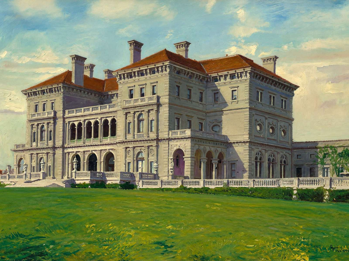 The Breakers Newport RI in 1907 Art Print (7 Sizes) - Reproduction