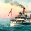 New Camelia on Lake Pontchartrain LA in 1907 Vintage Print (7 Sizes)