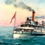 New Camelia on Lake Pontchartrain LA in 1907 Vintage Print (7 Sizes)