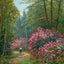 Rhododendrons in Full Bloom New Forest in 1929 Art Print (7 Sizes)