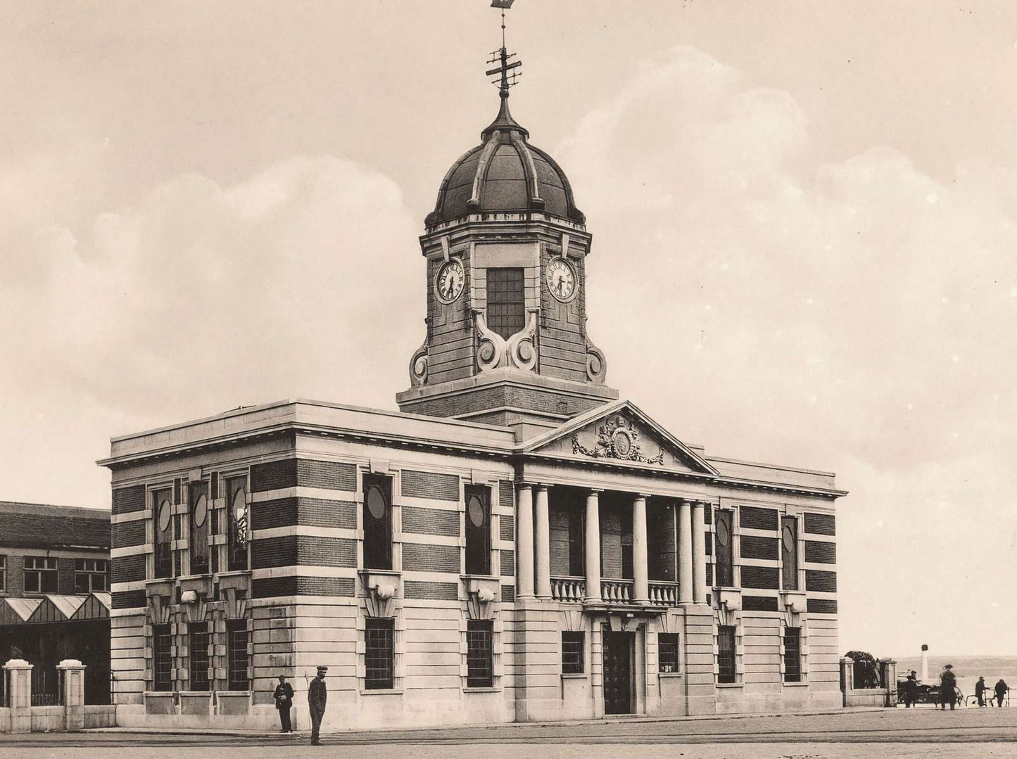 New Harbour Board Offices Southampton in 1929 Vintage Print (7 Sizes)