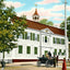 Old Court House and Firemen's Monument New London in 1905 Vintage Print