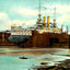 Naval Dry Dock Algiers in 1908 Painting Print (7 Sizes) - Premium Print