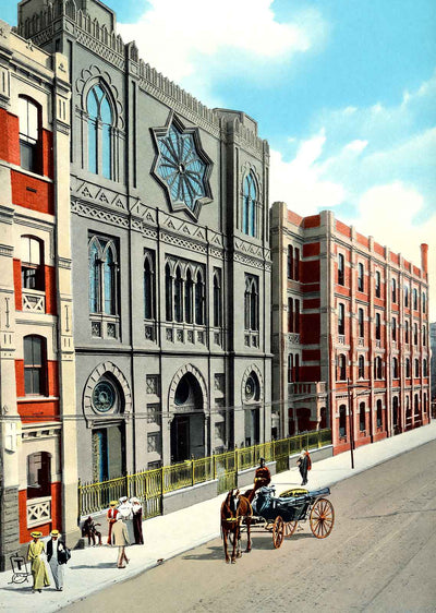 Jesuits Church and College New Orleans in 1908 Vintage Print (7 Sizes)