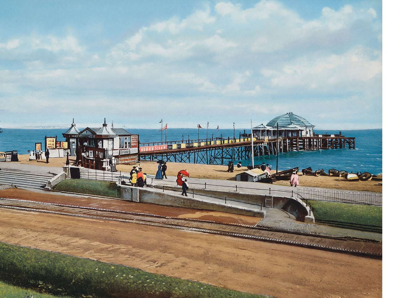 The New Pier Southsea in 1903 Vintage Print (7 Sizes) - Acid Free