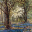 Bluebells in May New Forest in 1906 Vintage Print (7 Sizes) - Reproduction