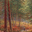 Early Autumn in the Pine Woods New Forest in 1929 Vintage Print (7 Sizes)