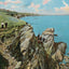 Cliff Walk from the Breakers Newport RI in 1905 Vintage Print (7 Sizes)