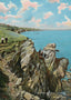 Cliff Walk from the Breakers Newport RI in 1905 Vintage Print (7 Sizes)