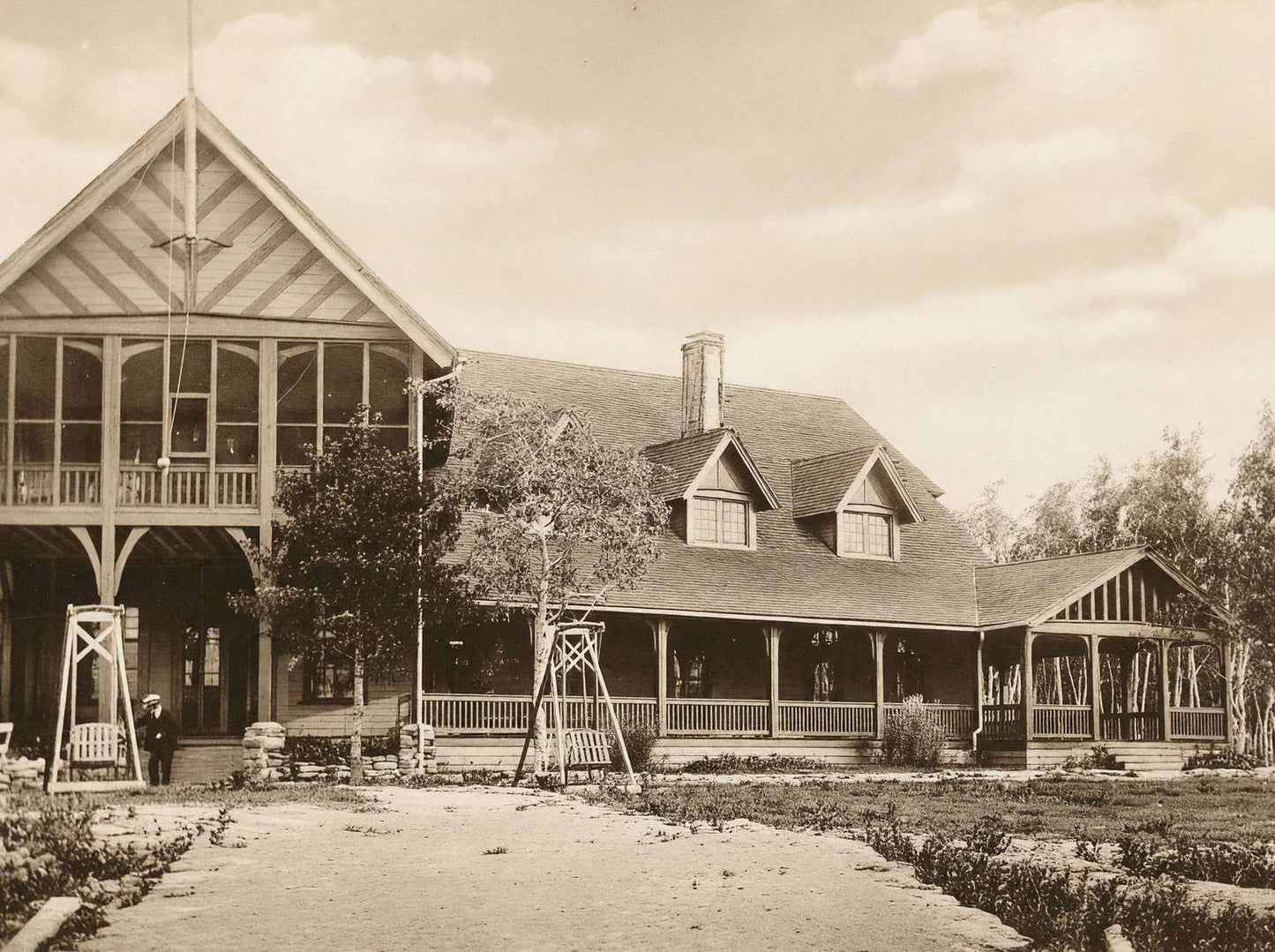 Niben Club Orono Maine in 1907 Vintage Print (7 Sizes) - Acid Free