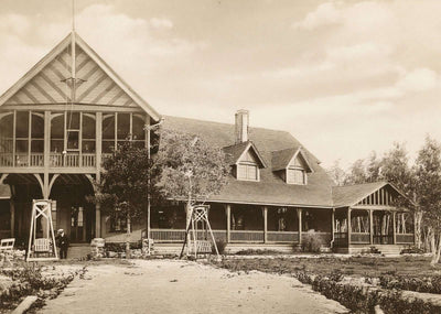 Niben Club Orono Maine in 1907 Vintage Print (7 Sizes) - Acid Free