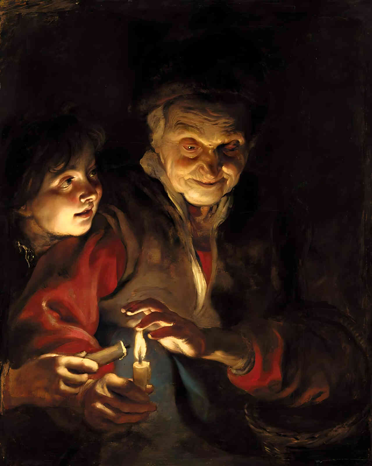 Night Scene Painting by Peter Paul Rubens 8x10" Art Print - Premium Quality
