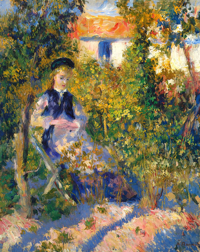 Nini in the Garden painting by Pierre-Auguste Renoir (1876)