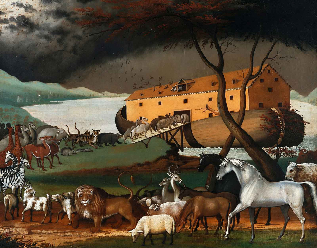 Noah's Ark Premium Bible Art Print Painting by Edward Hicks (6 Sizes)