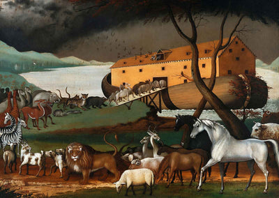 Noah's Ark Premium Bible Art Print Painting by Edward Hicks (6 Sizes)