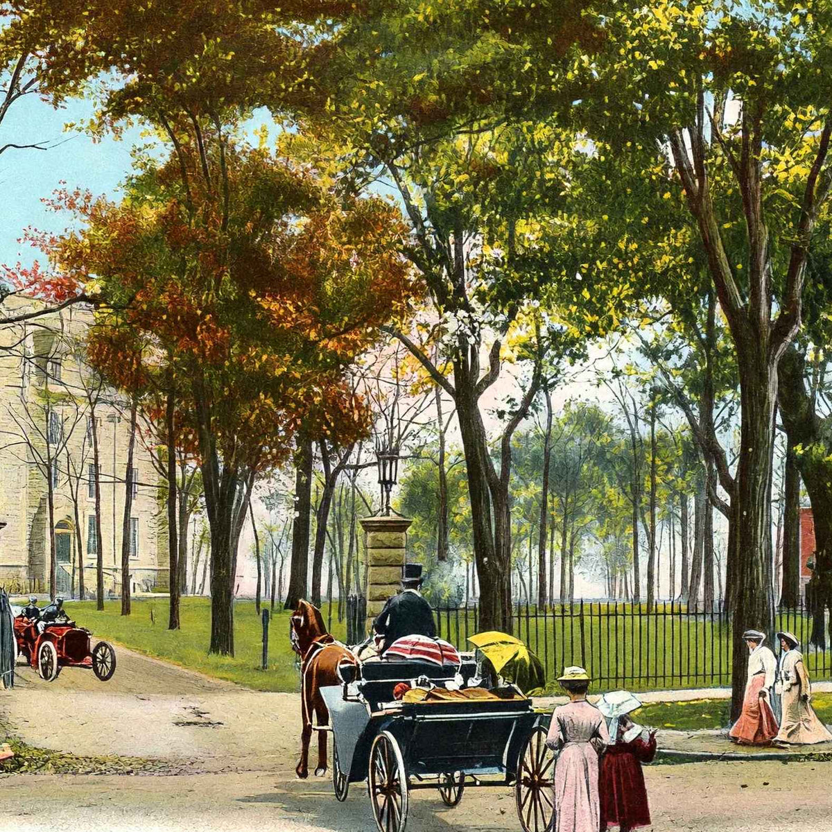 Northwestern University Evanston Illinois in 1905 Vintage Print (7 Sizes)