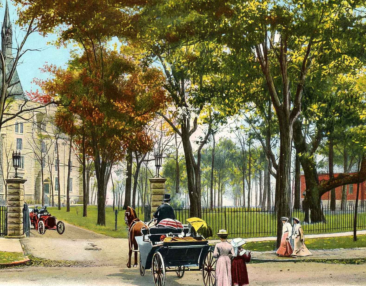 Northwestern University Evanston Illinois in 1905 Vintage Print (7 Sizes)