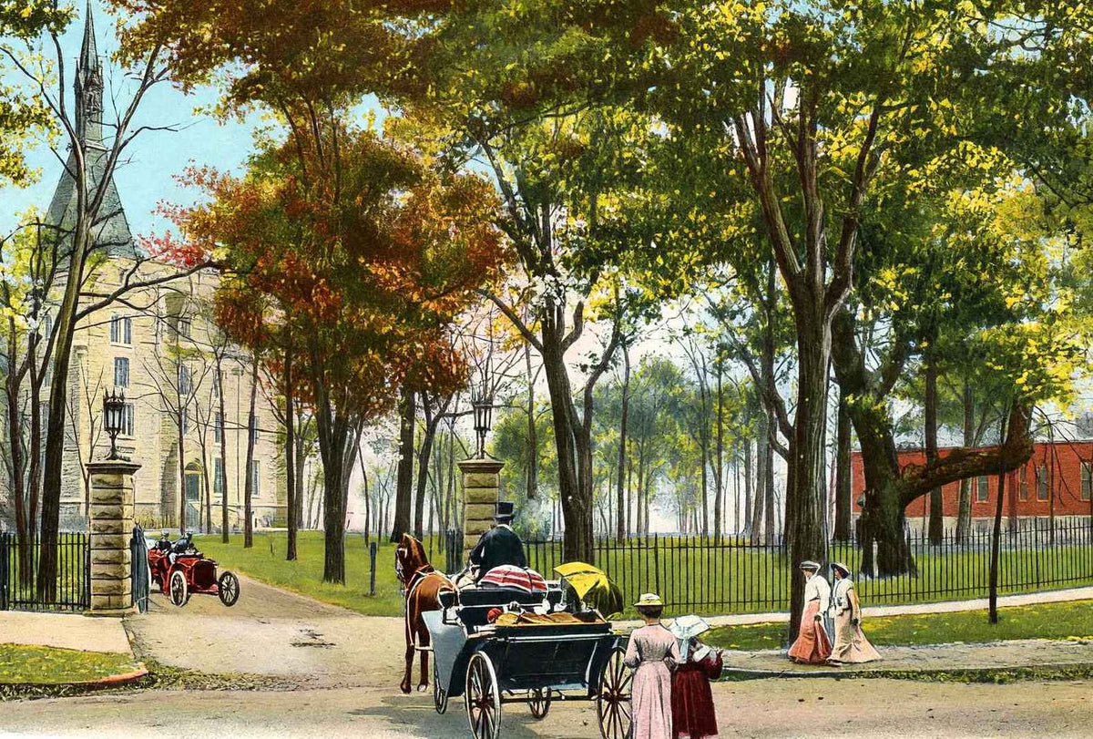 Northwestern University Evanston Illinois in 1905 Vintage Print (7 Sizes)