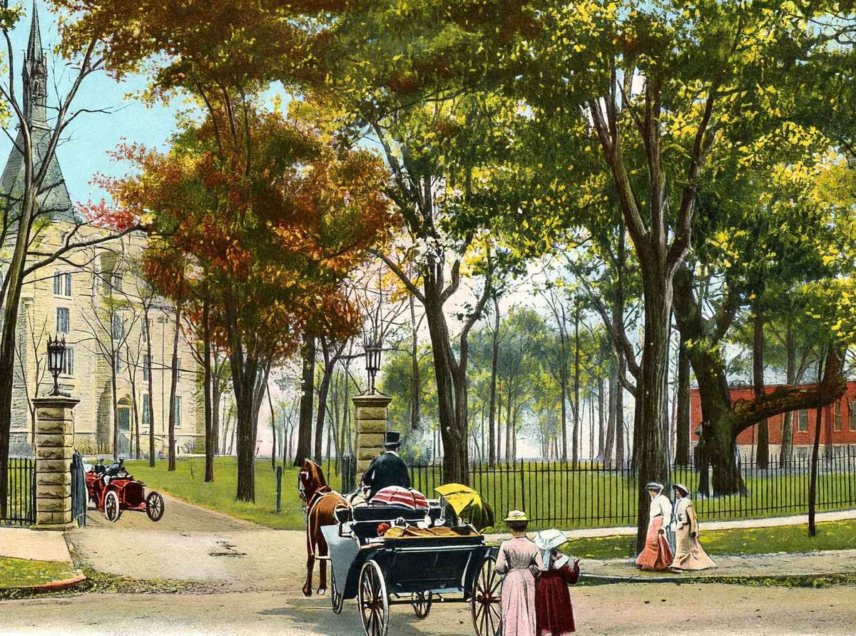 Northwestern University Evanston Illinois in 1905 Vintage Print (7 Sizes)